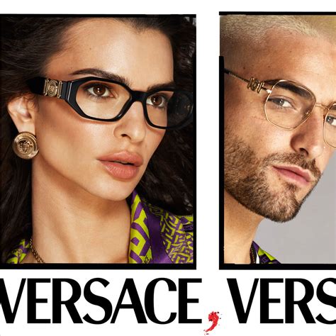 versace prescription eyeglass frames|clear versace glasses on face.